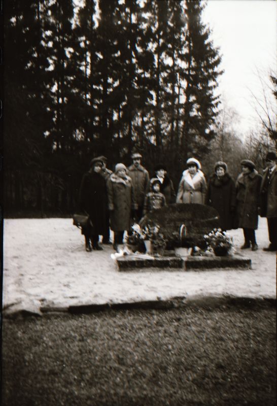 Negatiiv. Kreegi mälestusmärgi avamine Saanika külas, Läänemaal. 03.12.1979.