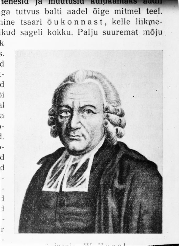 Negatiiv. August Wilhelm Hupel (1737-1819) - Balti kirjanik, publitsist-humanist.
Kopeerija: M.Arro , 1964.