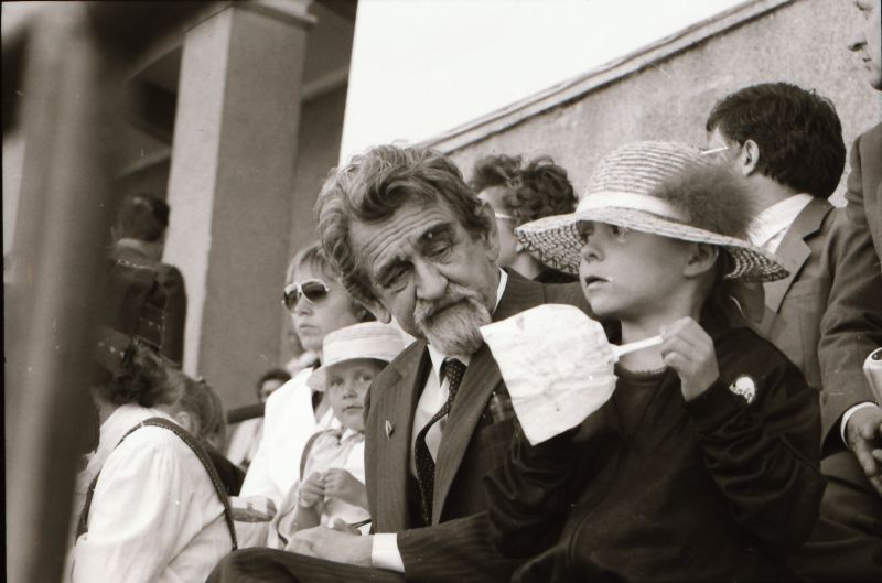 Negatiiv. ENSV VI koolinoorte laulu- ja tantsupidu Tallinnas 2.-5.juulil 1987.a. Hardi Tiidus.
Foto: E.Ambos.