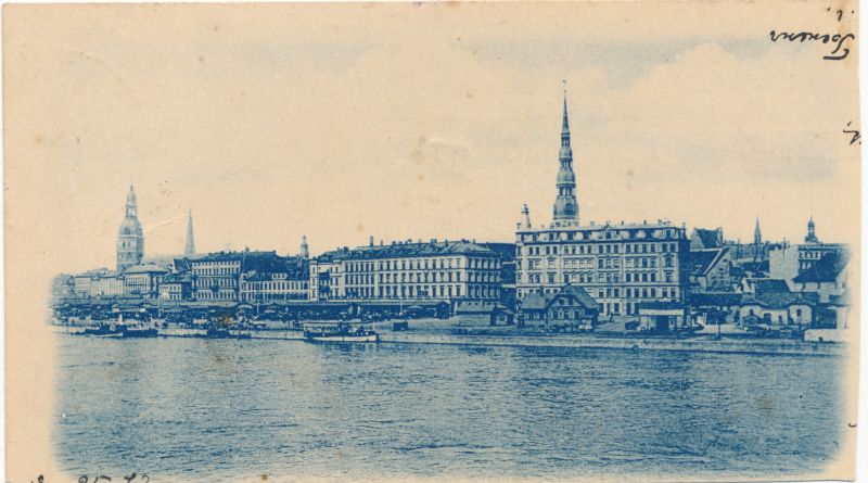 Postkaart. Riia vaade. 1900.