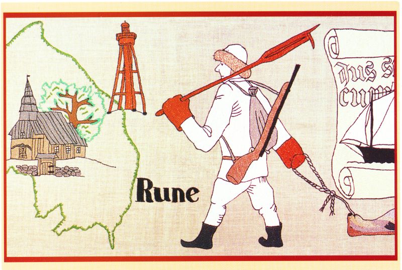 Postkaart. Fragment Rannavaibast.