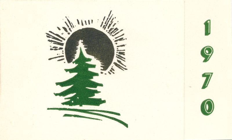 Postkaart. Uusaasta. 1970.