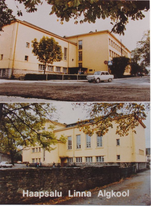 Postkaart. Haapsalu Linna Algkool, 1992 - Ajapaik