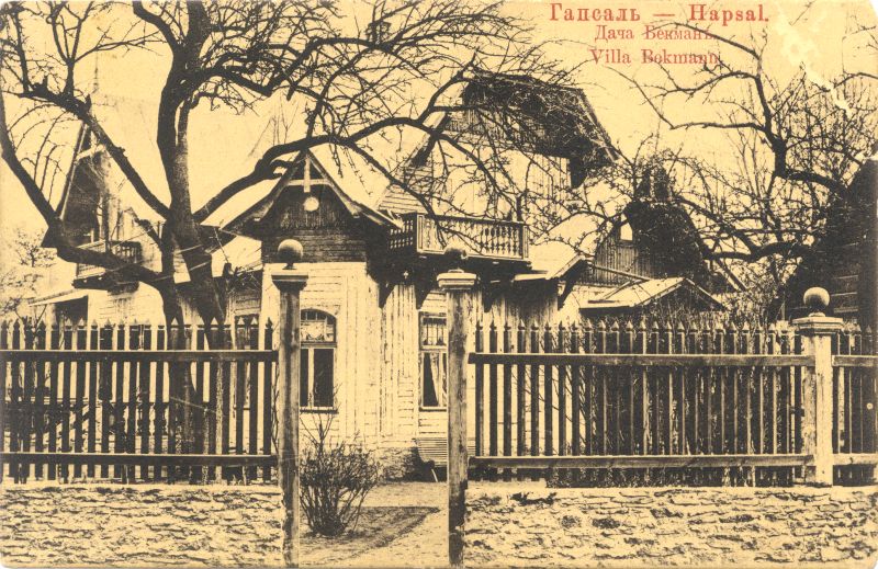 Fotopostkaart. Villa Bekmann Haapsalus.
