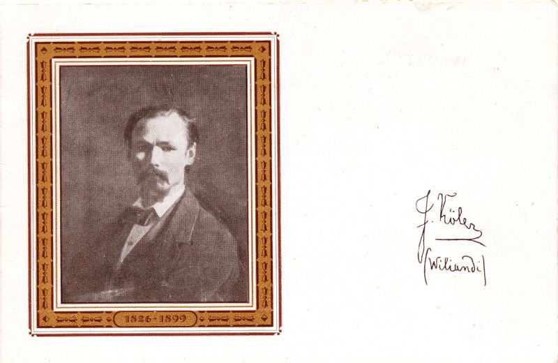 Kunstimuuseumi kutse Johann Köleri näituse avamisele 18. märtsil 1951.