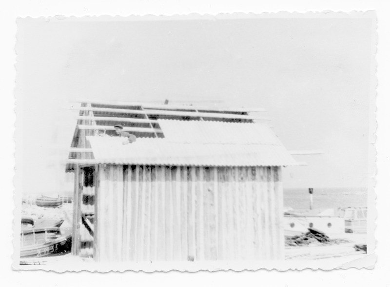 Vaade Prangli sadamakaile 1955.a.