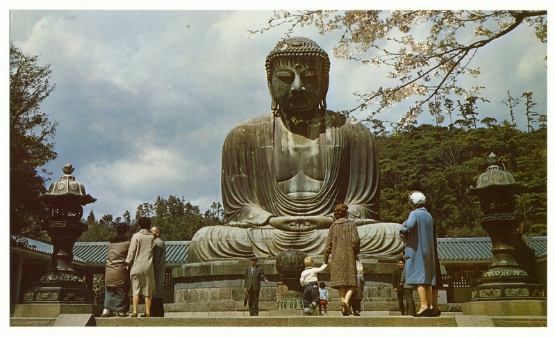 Fotopostkaart, "Daibutsu, Great Buddha at Kamakura"