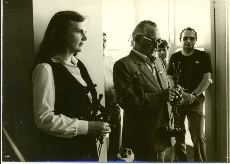 S.M. Kirovi nimelise kalurikolhoosi pansionaadi avamine Pärnus 12. juulil 1985. aastal, esiplaanil Hilda Tiidermann ja Oskar Kuul