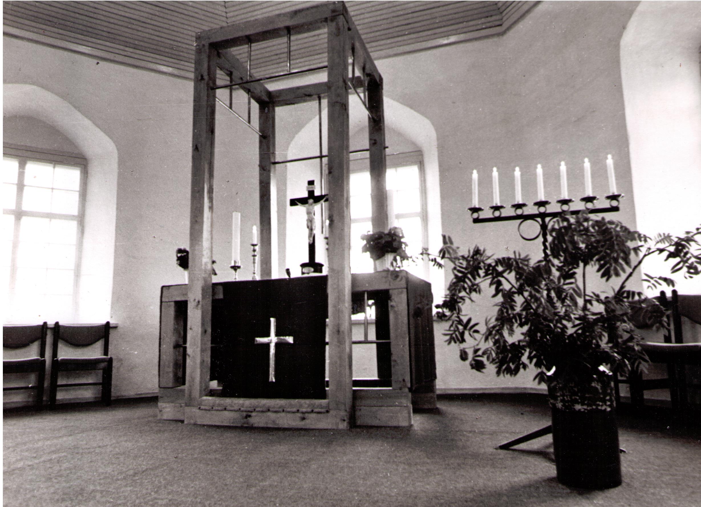 Pühajõe kiriku sisevaade peale restaureerimist