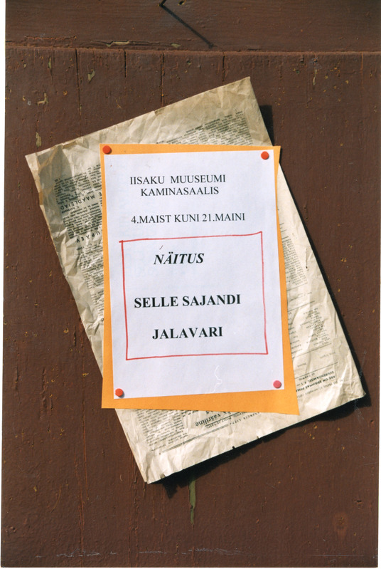 Iisaku muuseumi näitus "Selle sajandi jalavari", 2.-21. mai 1999. a