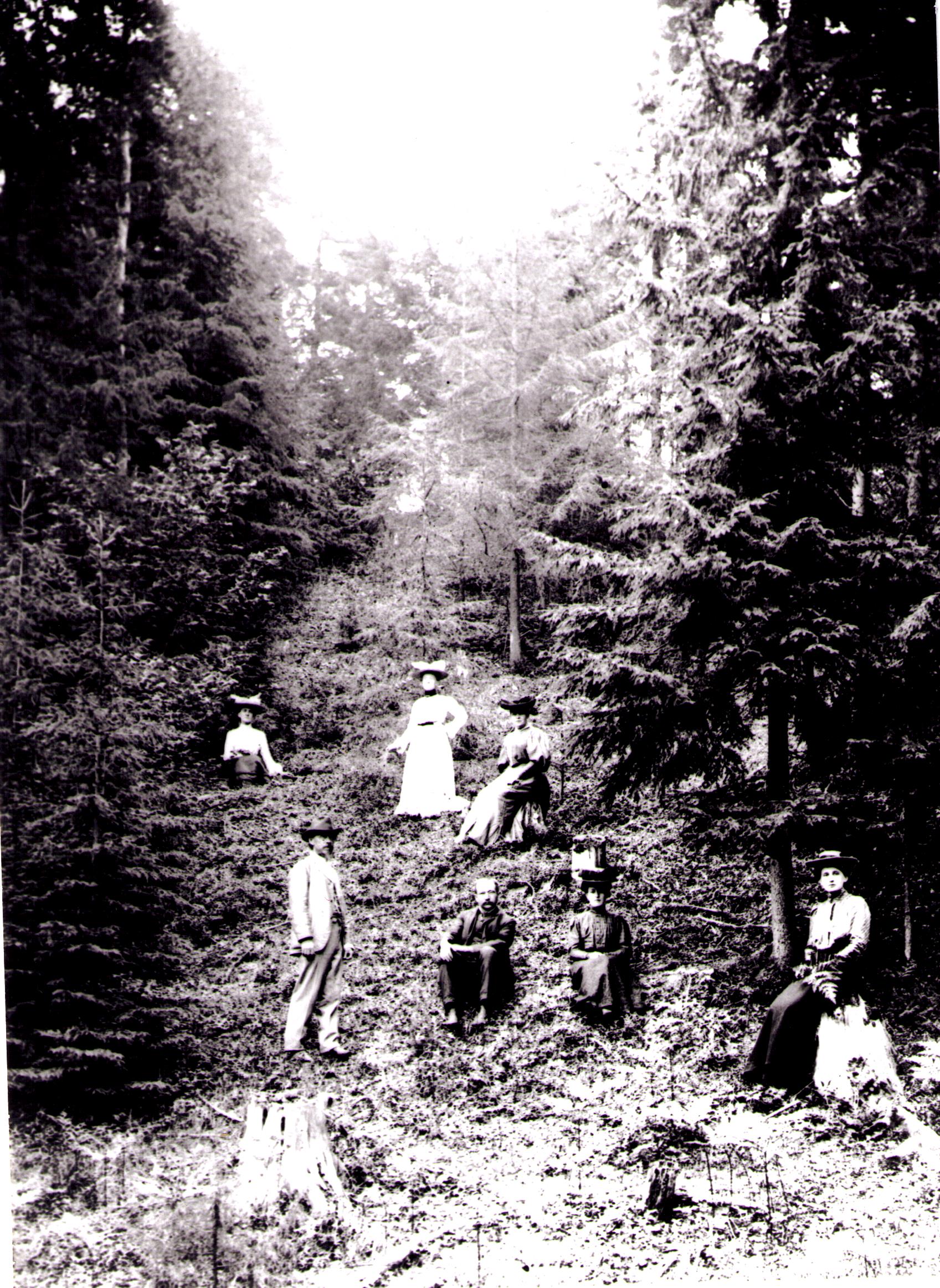 Th. Hansen ja tema perekond, Hansen külalistega