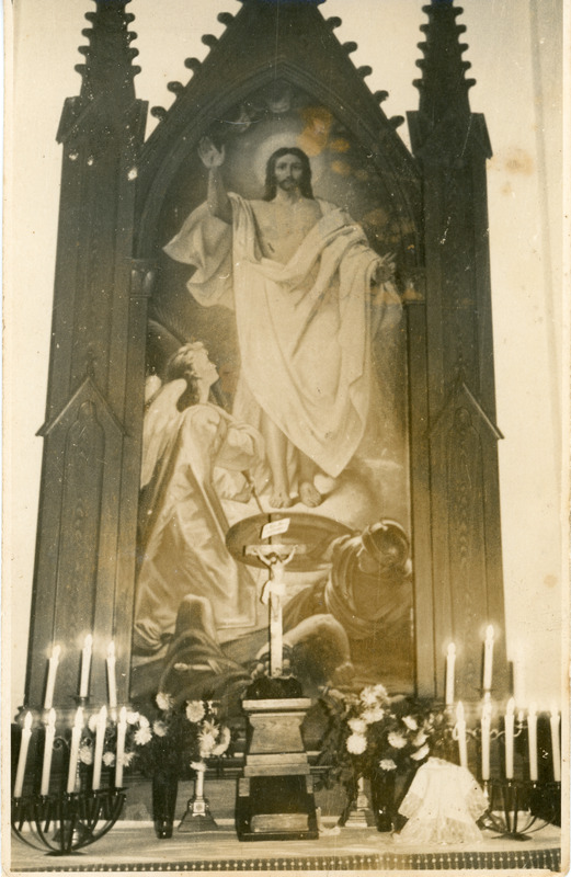 Iisaku kiriku altar 1930.-dail a.
