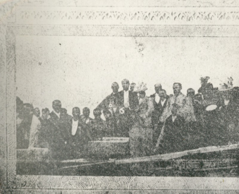 Fotoalbum. Oru Lossi nurgakivi panek 21.augustil 1897 aastal.
