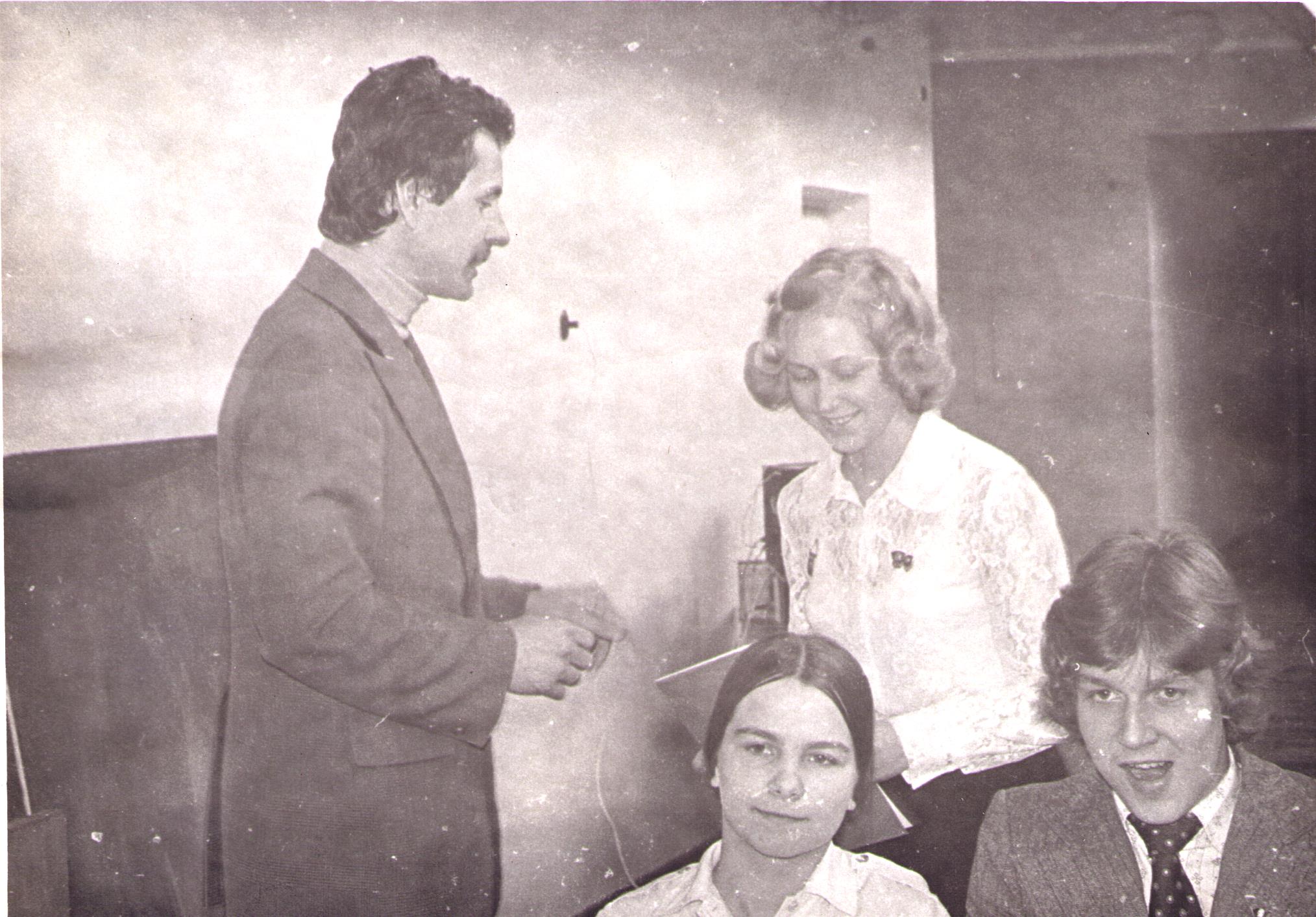 Komsomoli org. aruandekoosolekust Iisaku Keskkoolis, 1978. a
