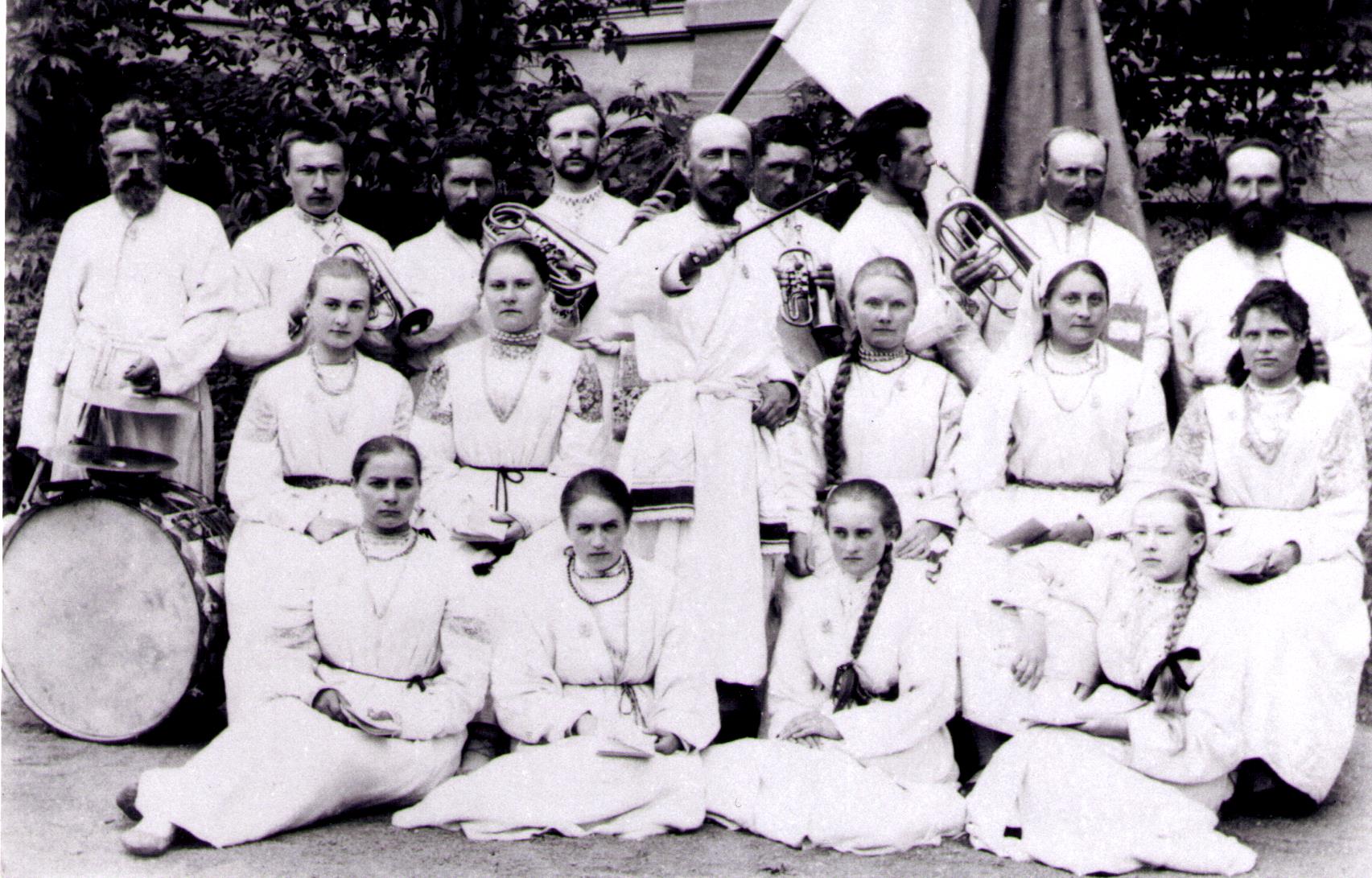 Iisaku laulukoori ja pasunakoori liikmed aastast 1896.a.