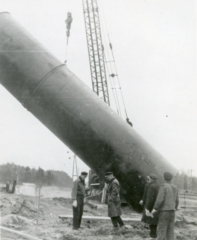 Toila jaama viienda veetorni paigaldamine 25. apr. 1965.a.