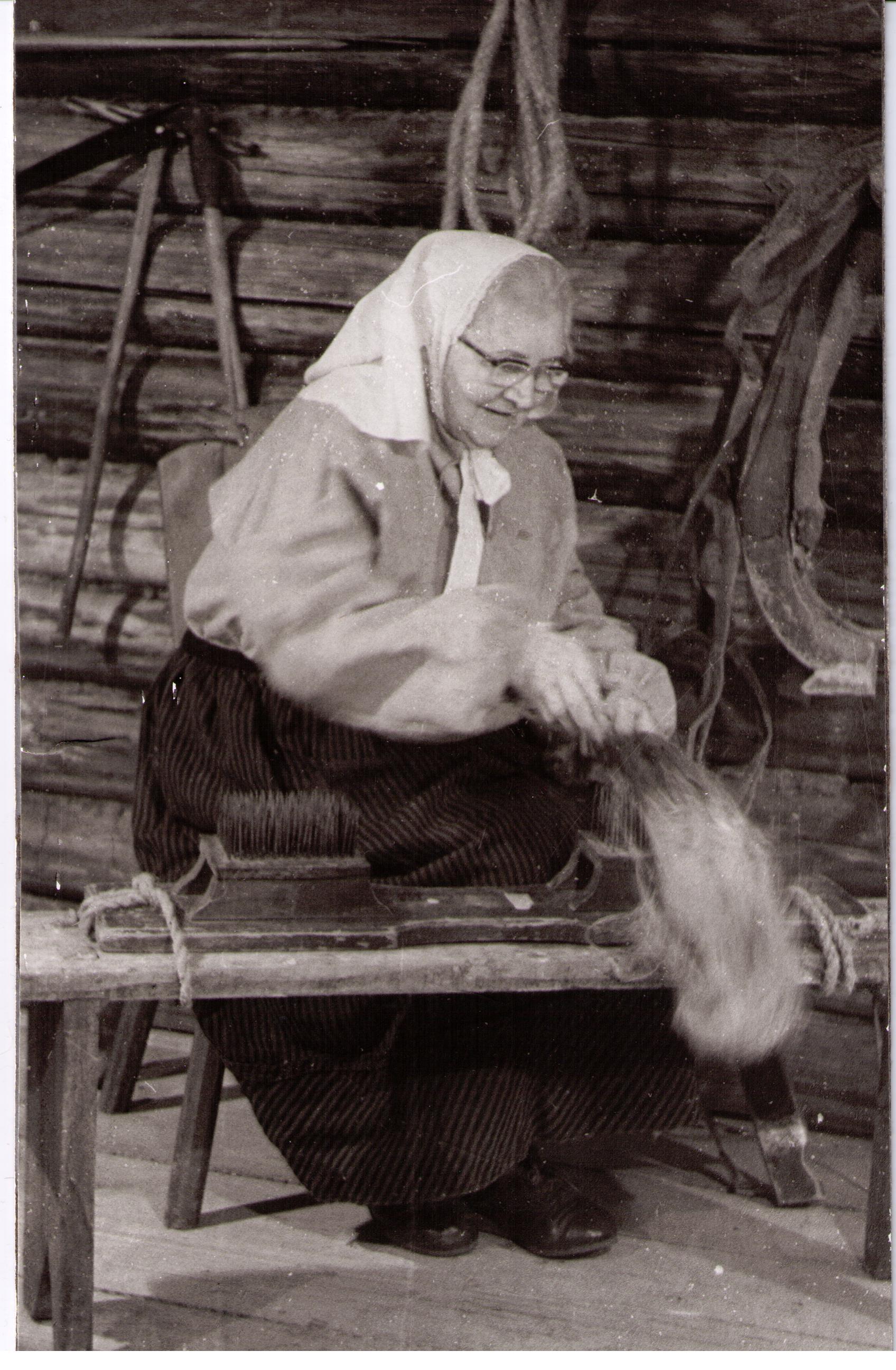 Foto. Lina kammimine