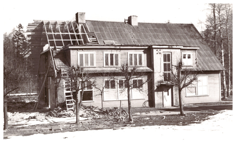 Foto. Järvakandi klubi põleng. taastamine