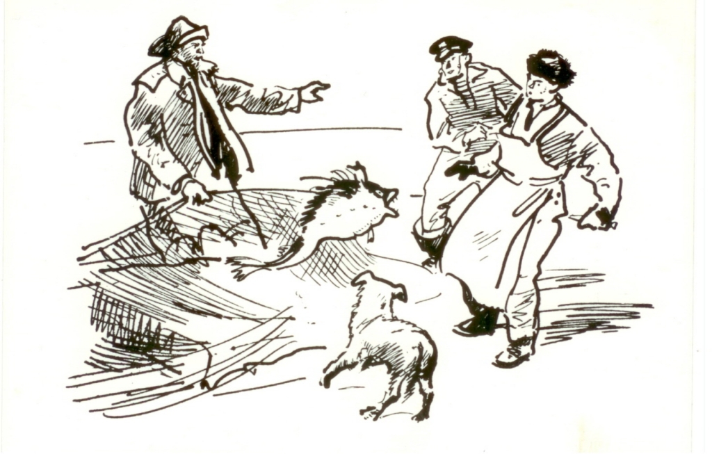 V. Bogatkina illustratsioon raamatule "Murka-morjak"Tln.,1976