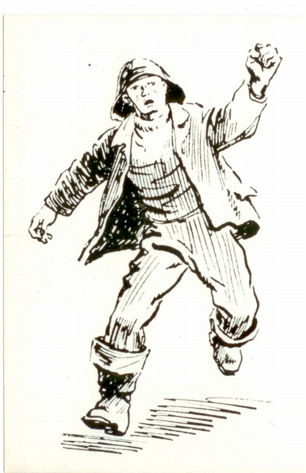 R. Tiituse illustratsioon raamatule "Meremees Murka"Tln.,1958