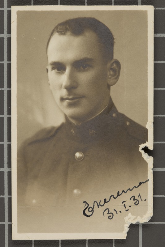 Sõjakooli lõpetaja portree