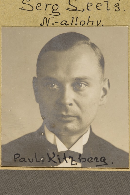 portreefoto, vabatahtlik Paul Kitzberg, 1919.