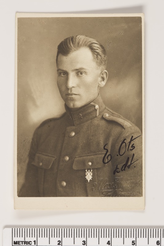 Sõjakooli kadett Ernst Ots, 1927