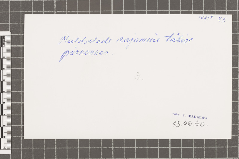 Muldalade rajamine Raba talu asemel, 1990