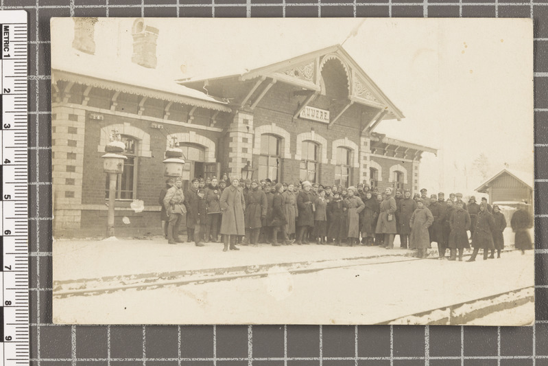 4. rügement Auvere raudteejaamas