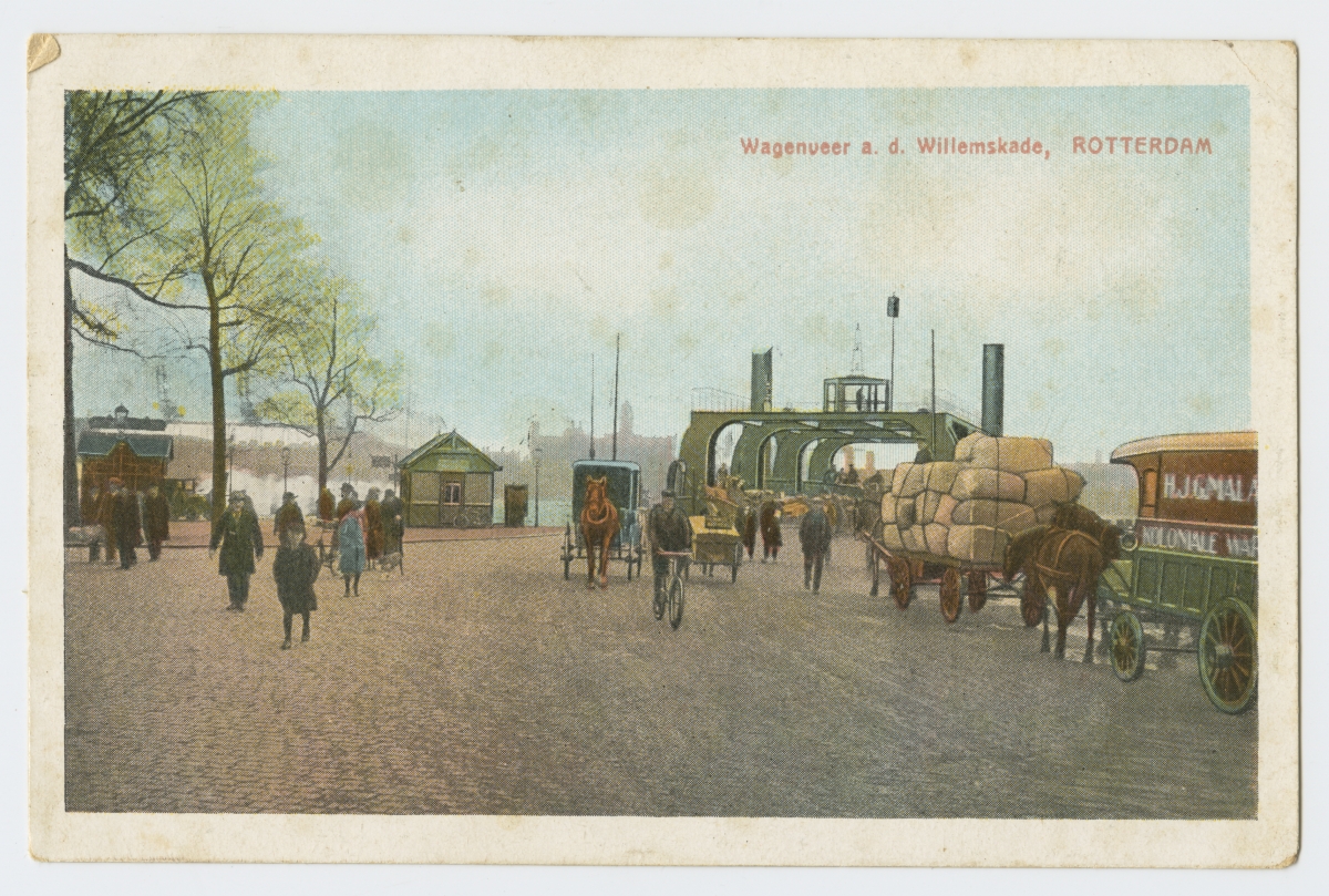 Postkaart. Holland. Rotterdam. Vaade linnale