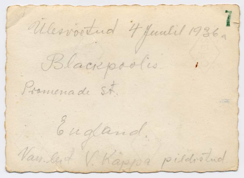 Foto MMF 4357 tagumine külg, millel pliiatskiri andmetega foto kohta