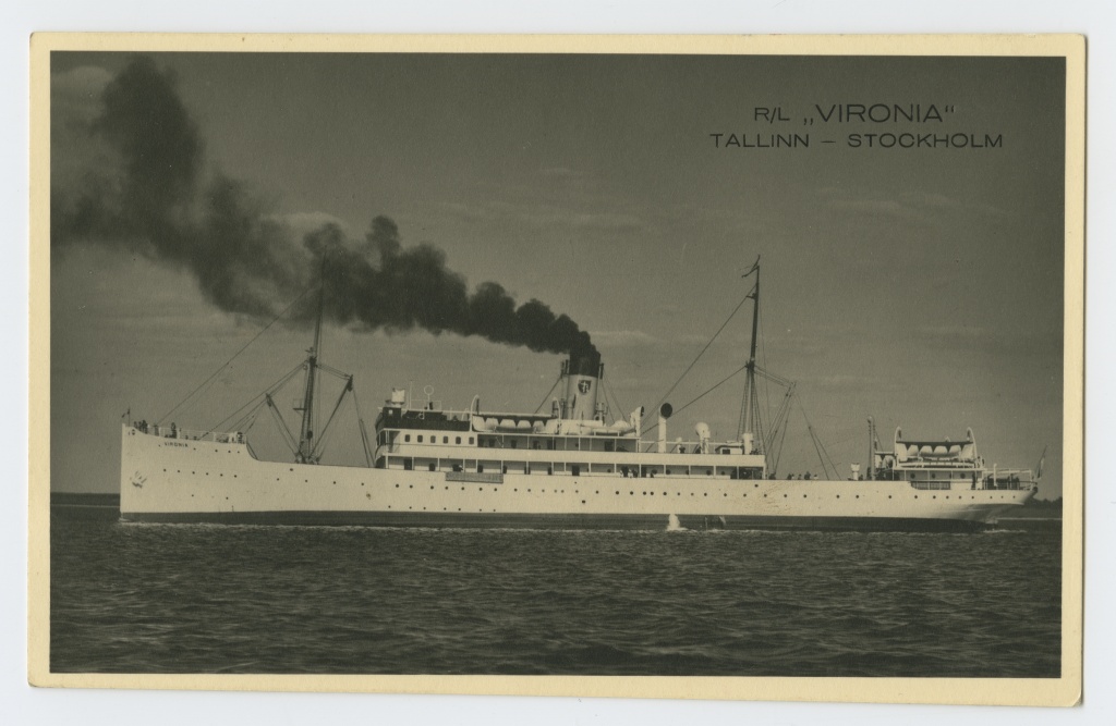 Reisiaurik "Vironia" liinil Tallinn-Stockholm.
Mai 1939