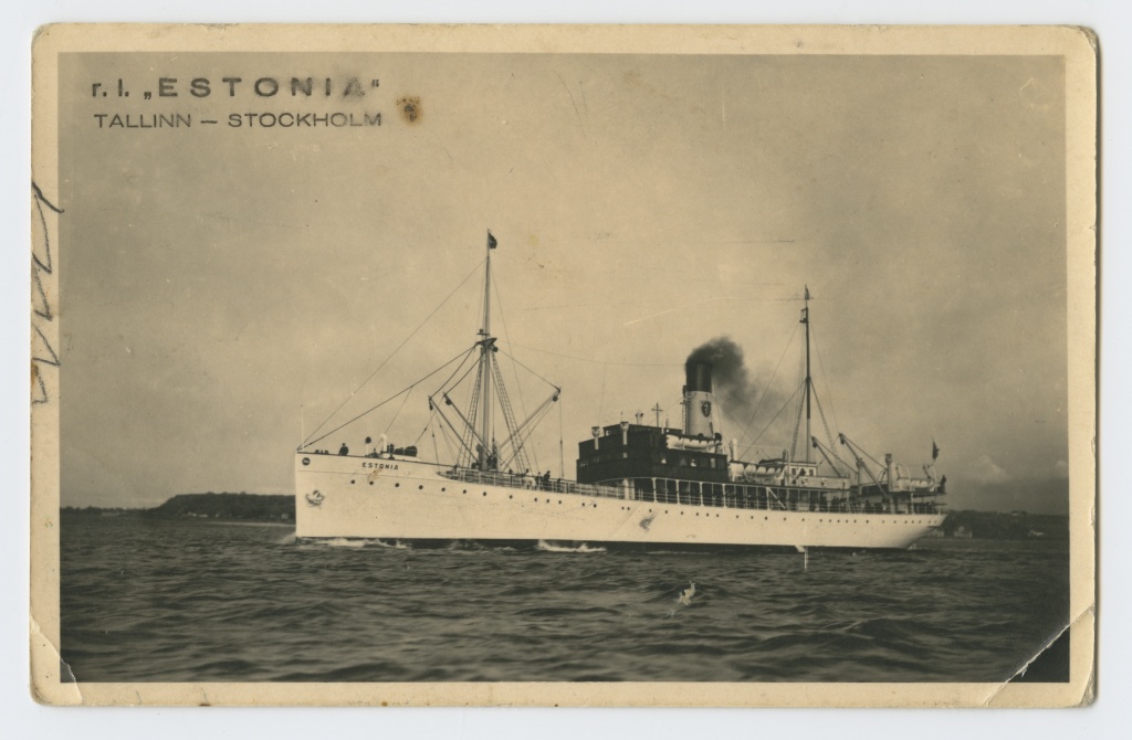 Reisiaurik "Estonia" Tallinn-Stockholm liinil.
1936