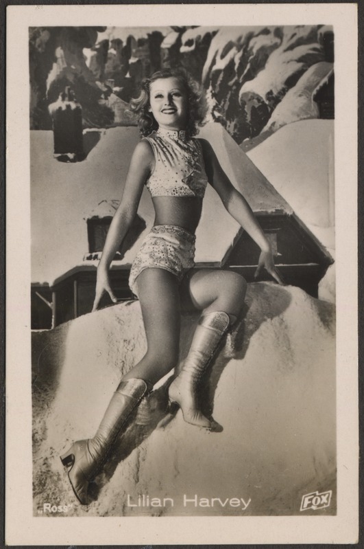 Ameerika näitlejatar Lilian Harvey, foto Hermann Tõnissoo perealbumist