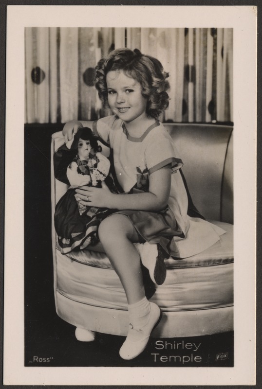 Ameerika näitlejatar Shirley Temple, foto Hermann Tõnissoo perealbumist