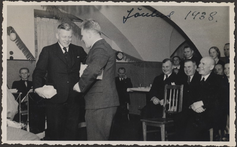 Jõulud 1938, foto Hermann Tõnissoo perealbumist