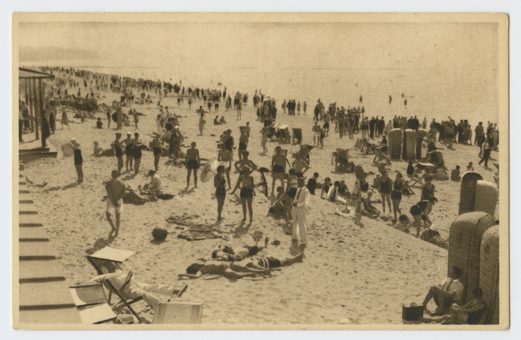 Postkaart: suvitajad Pirita rannas