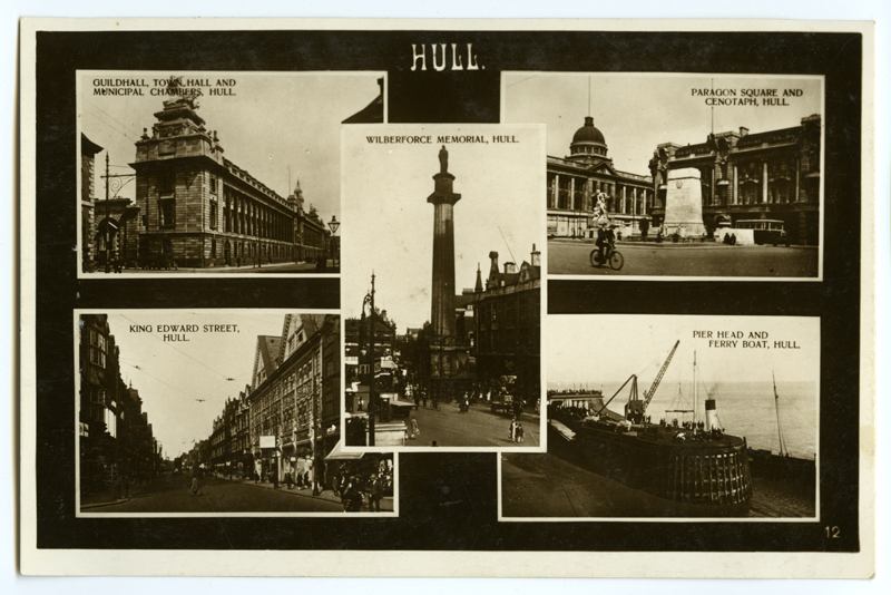 Hull'i vaated : Gildihoone, raekoda ja munitsipaalkoda;
Kuningas Edwardi tänav;
Wilberforce memoriaal;
Paragoni väljak  ja kenotaaf;
muul ja parvlaev