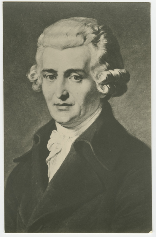 Franz Joseph Haydn, Austria helilooja, poolportree
(1732 - 1809).
Foto maalist