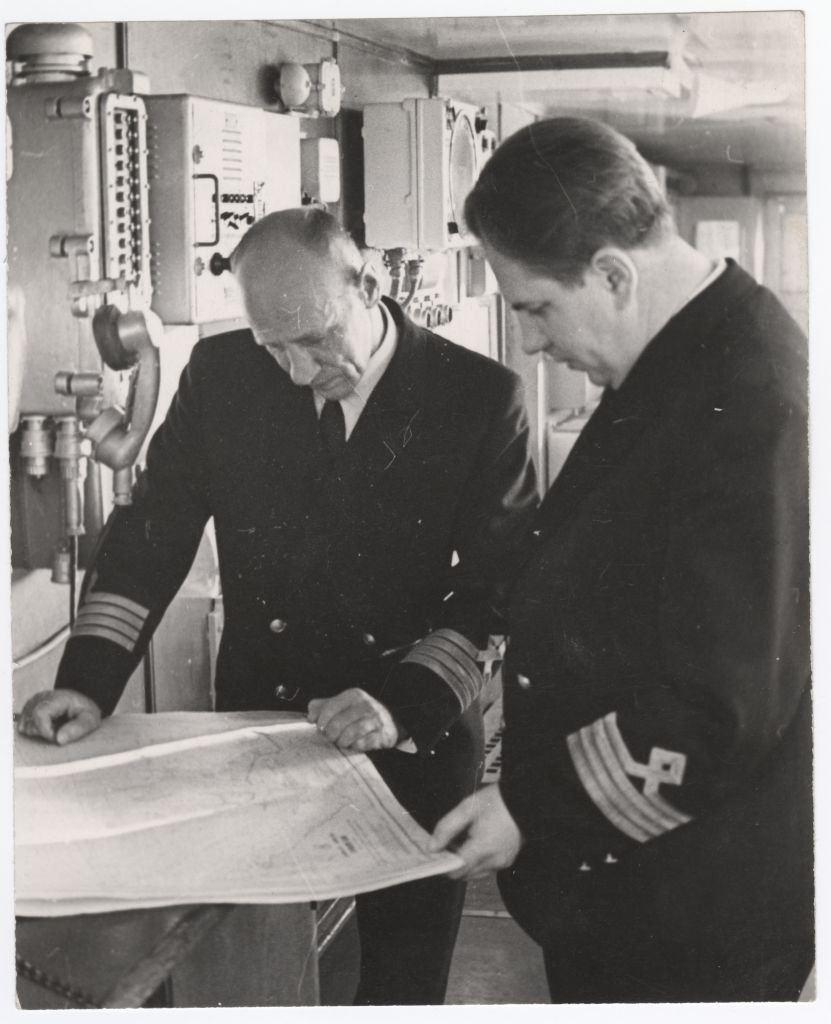 Arktikas m/l "Viljano" pardal kaptenid Harry Liidemann ja Tammaru