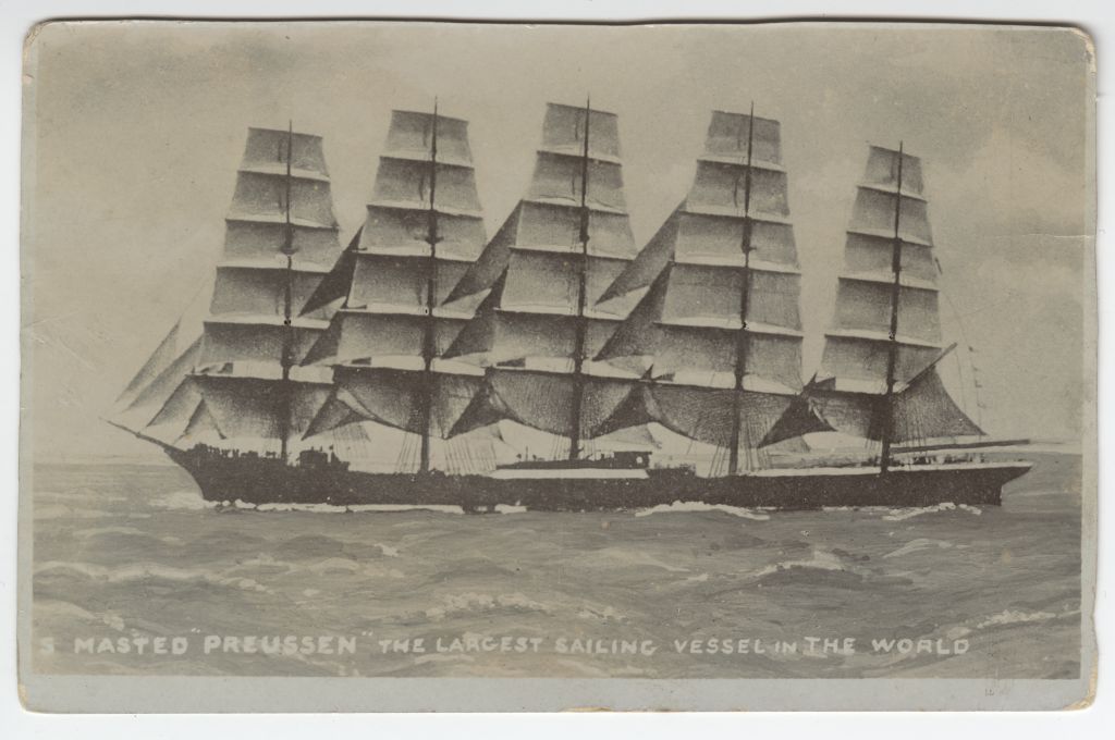 5-mastiline purjelaev "Preussen" merel