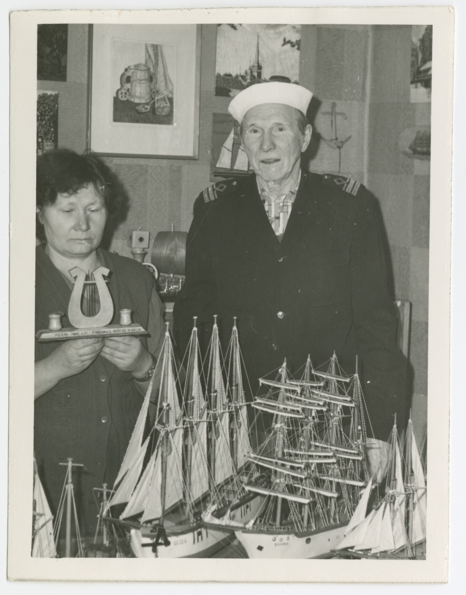 Karla Riimann (meremees) koos abikaas Meery'ga