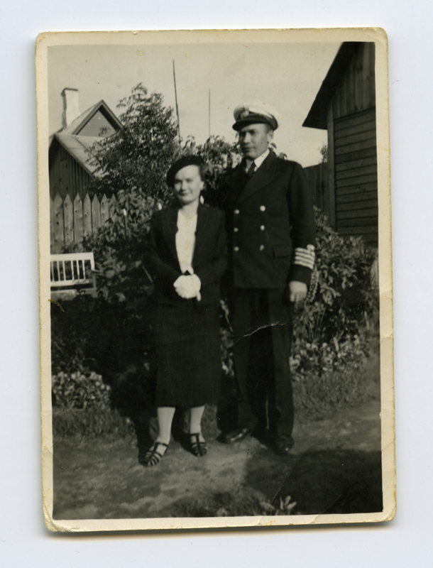 Meremees Vladimir Mooser (Moser) koos abikaasaga