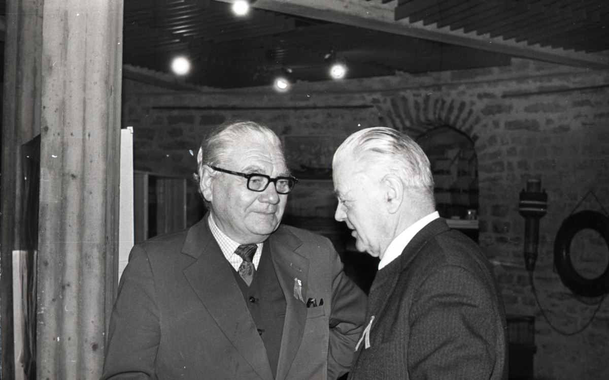Eesti Riikliku Meremuuseumi teaduskonverents, muuseumis näituse avamisel Herman Sepp ja Edmund Russow
