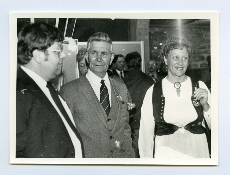 Kotka Kymenlaakson Museo (Maakonnamuuseum) näituse "Laeva lugu" avamine Eesti Riiklikus Meremuuseumis, Paksus Margareetas.
Vasakul Artur Anttila Kotka linna esindaja.
18.05.1985