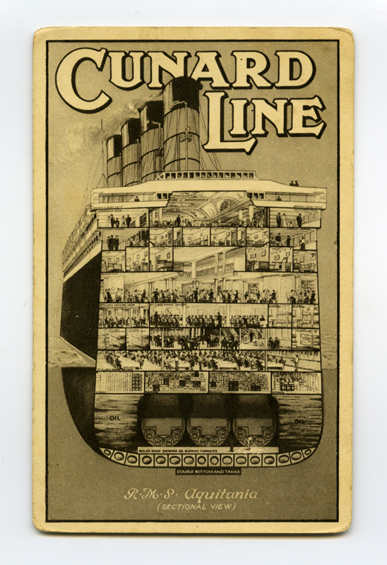 Aurulaeva "Aquitania" läbilõige