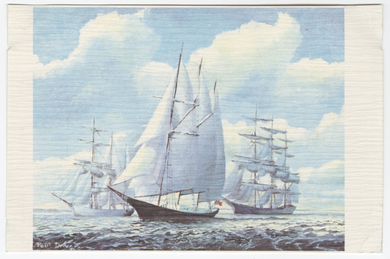 Kolm purjelaeva merel