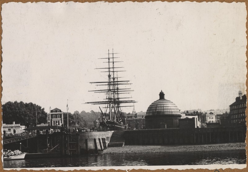 Foto vaatega muuseumilaevale "Cutty Sark".
Suurbritannia, London