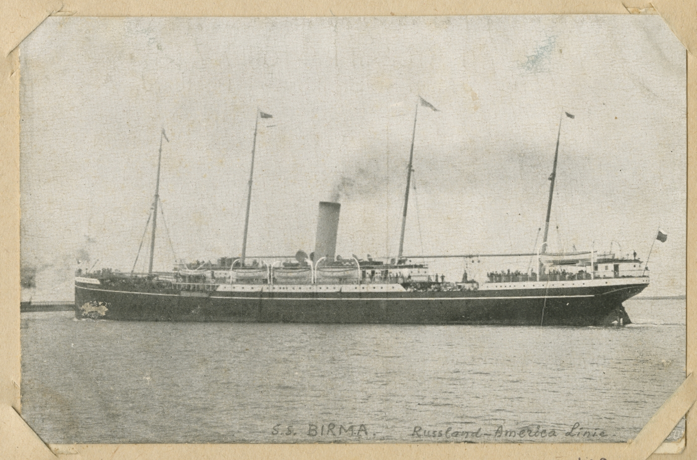 Vene-Ameerika Liin aurulaev  S.S. "Birma"