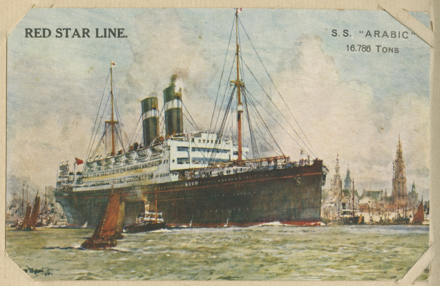 Red Star Line'i ookeaniaurik S.S. "Arabic" (ex "Berlin")